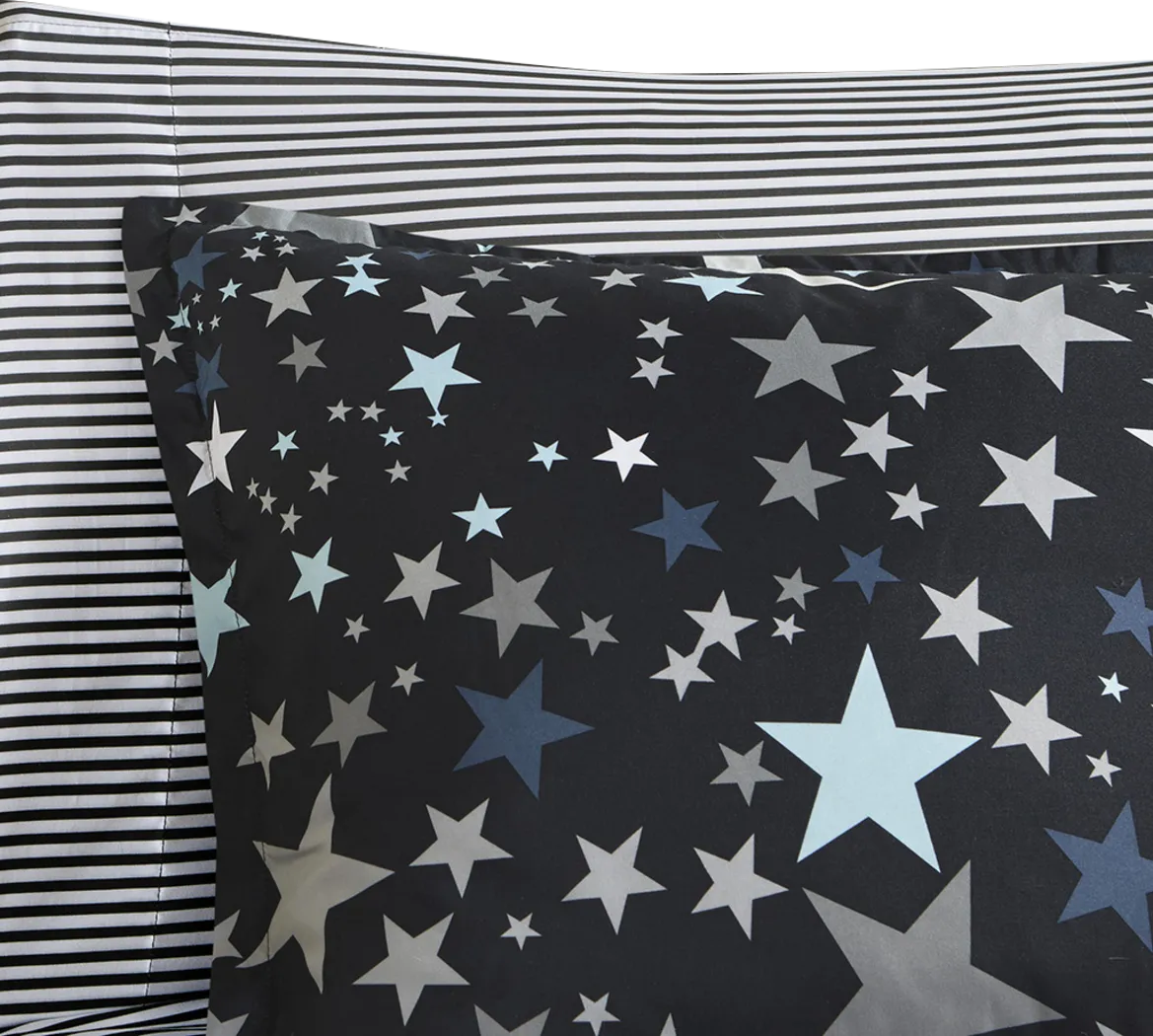 Kids Stars at Night Charcoal 8 Pc Full Comforter Set - Thumbnail - Image 7