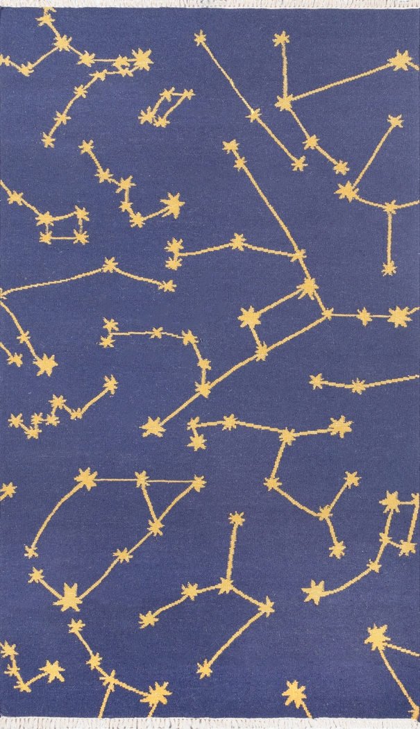 Kids Stellar Gem Navy 3'6 x 5'6 Rug - Thumbnail - Image 1