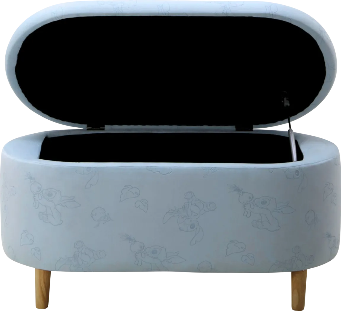 Kids Stitch Blue Storage Bench - Thumbnail - Image 4