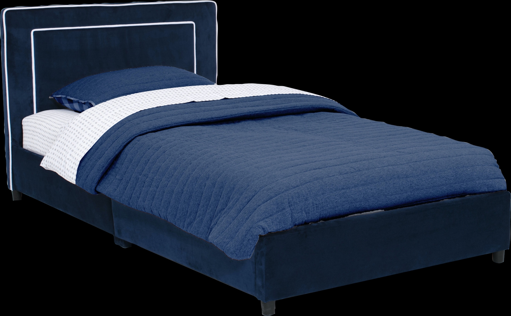 Kids Suaba Navy Twin Bed - Thumbnail - Image 1