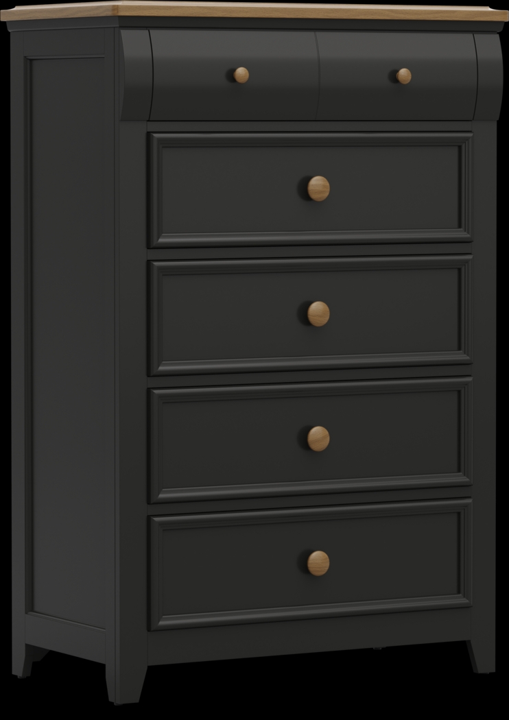 Kids Sugar Hollow Black Full Panel Bedroom - Thumbnail - Image 5