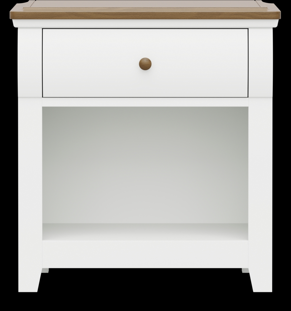 Kids Sugar Hollow White Nightstand - Thumbnail - Image 1