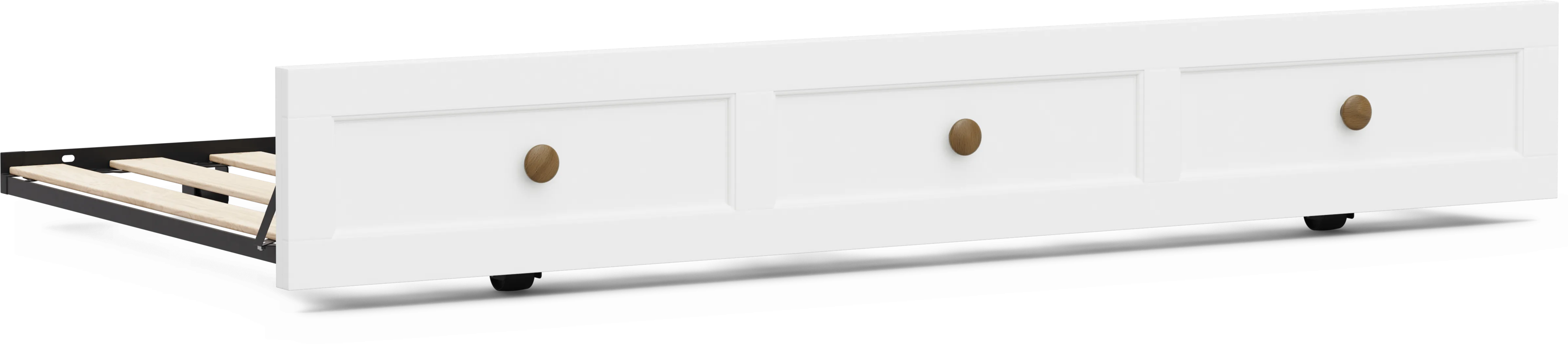 Kids Sugar Hollow White Twin Trundle - Thumbnail - Image 1