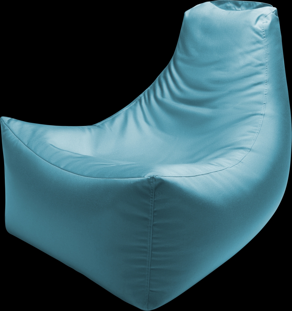 Kids Summerly Blue Indoor/Outdoor Bean Bag Chair - Thumbnail - Image 1