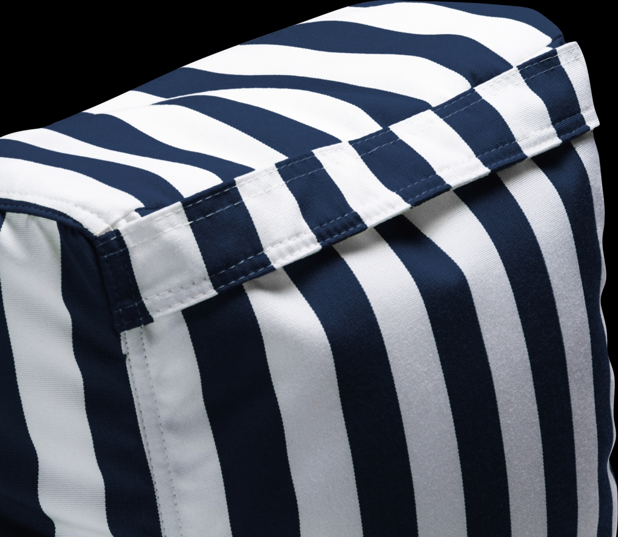 Kids Summerly Navy/White Indoor/Outdoor Bean Bag Chair - Thumbnail - Image 2