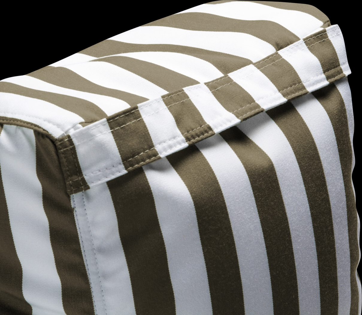 Kids Summerly Taupe/White Indoor/Outdoor Bean Bag Chair - Thumbnail - Image 2