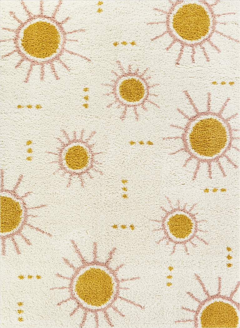 Kids Sun-Days Cream 5'3 x 7' Rug - Thumbnail - Image 1