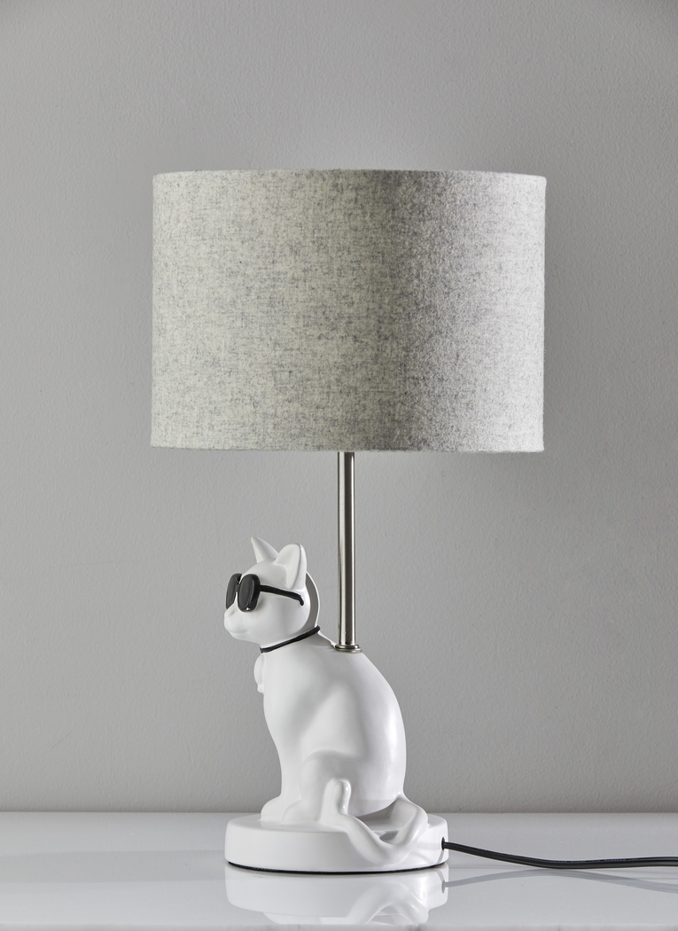 Kids Sunny Cat White Table Lamp - Thumbnail - Image 6
