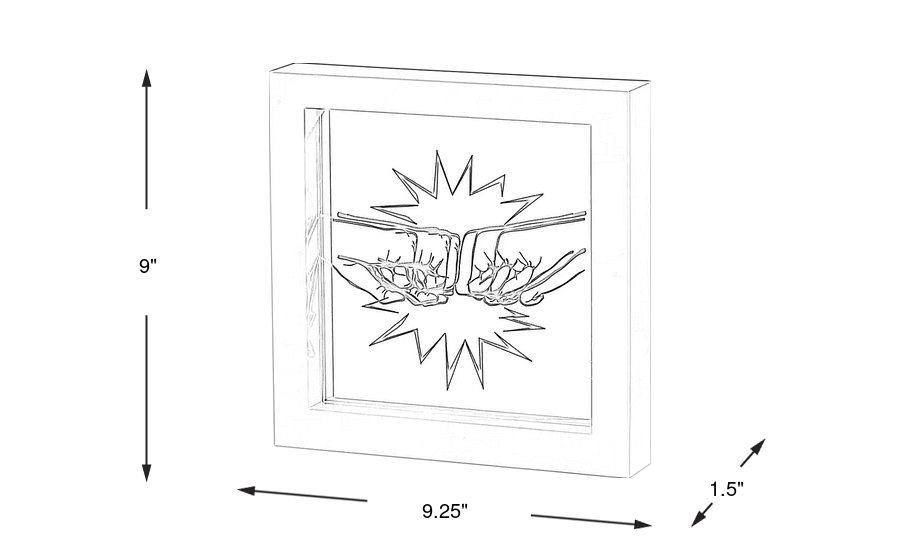 Dimension Image. Please refer to the Dimension Tab on this page for dimension details.