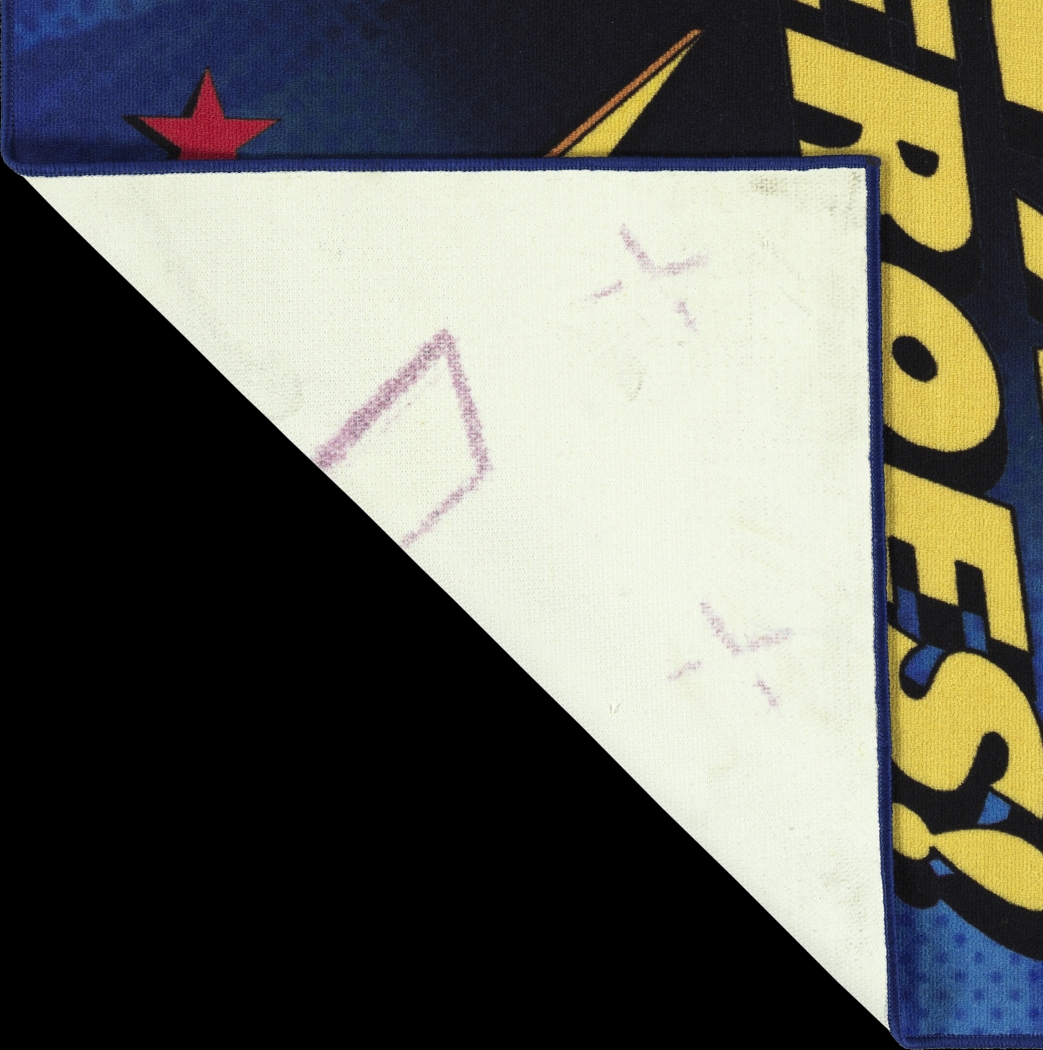 Kids Superhero Call Blue 5' x 7' Rug - Thumbnail - Image 4