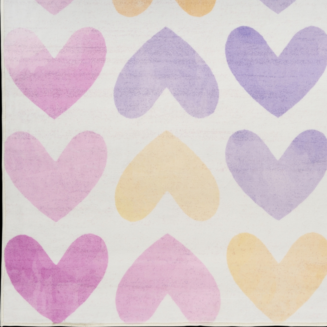 Kids Sweet Hearts Multi 4' x 6' Rug - Thumbnail - Image 7