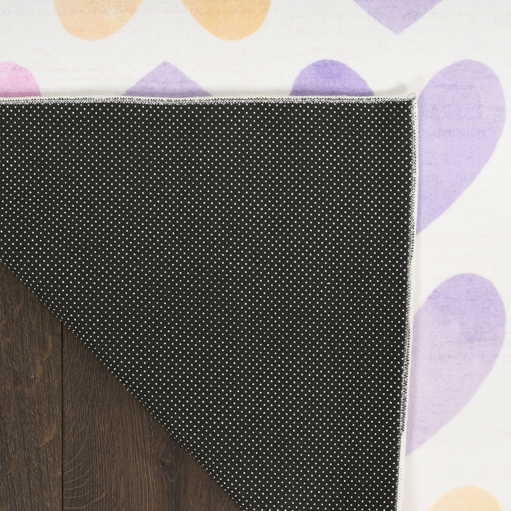 Kids Sweet Hearts Multi 6'6 x 9'2 Rug - Thumbnail - Image 6