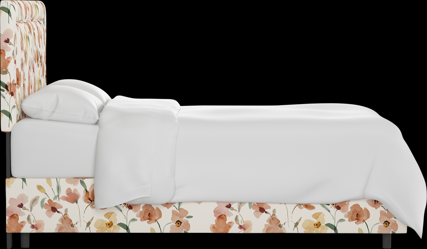 Kids Sweet Plains Cream Twin Upholstered Bed - Thumbnail - Image 2