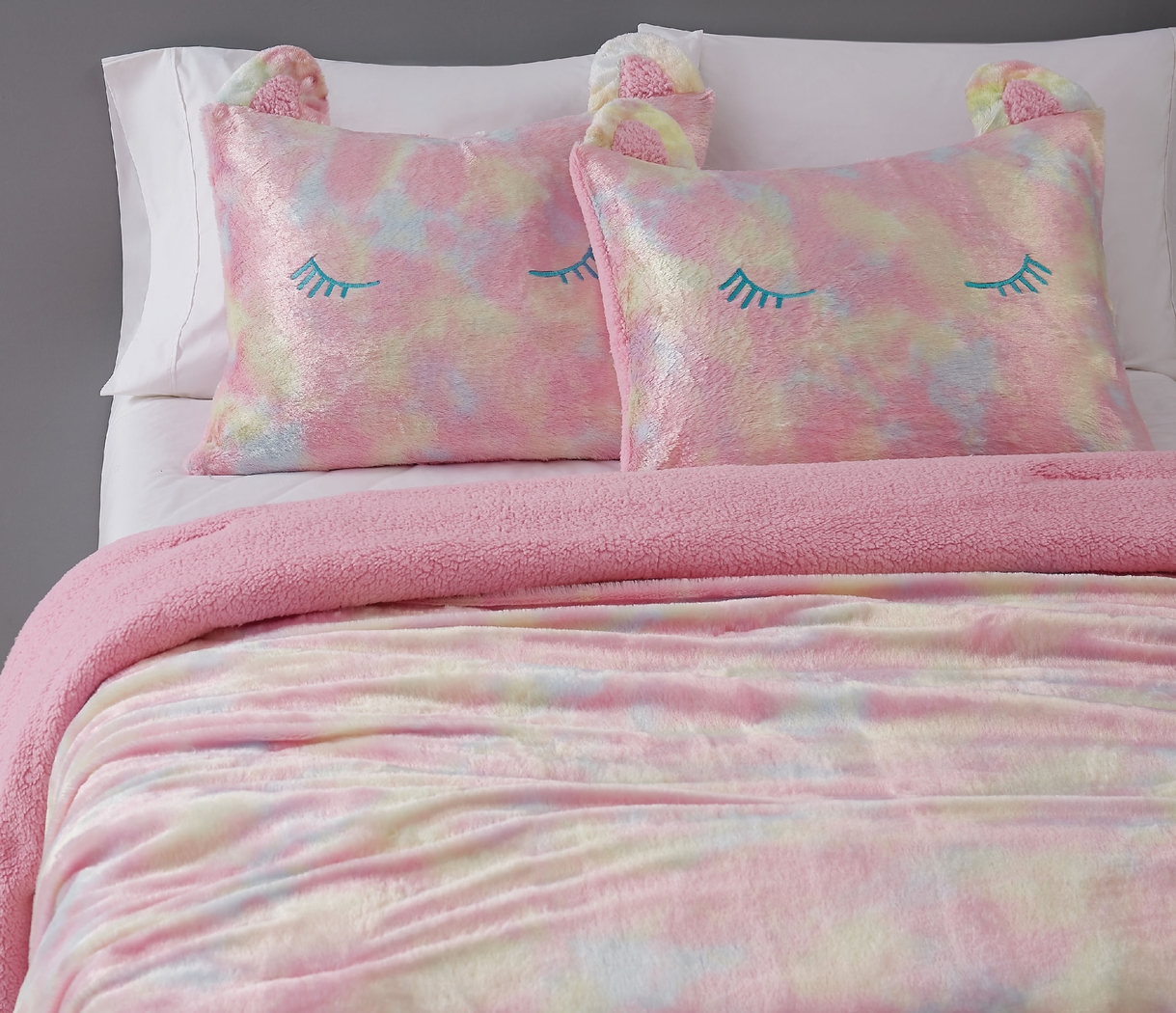 Kids Sweet Rainbow Pink 2 Pc Twin XL Comforter Set - Thumbnail - Image 3