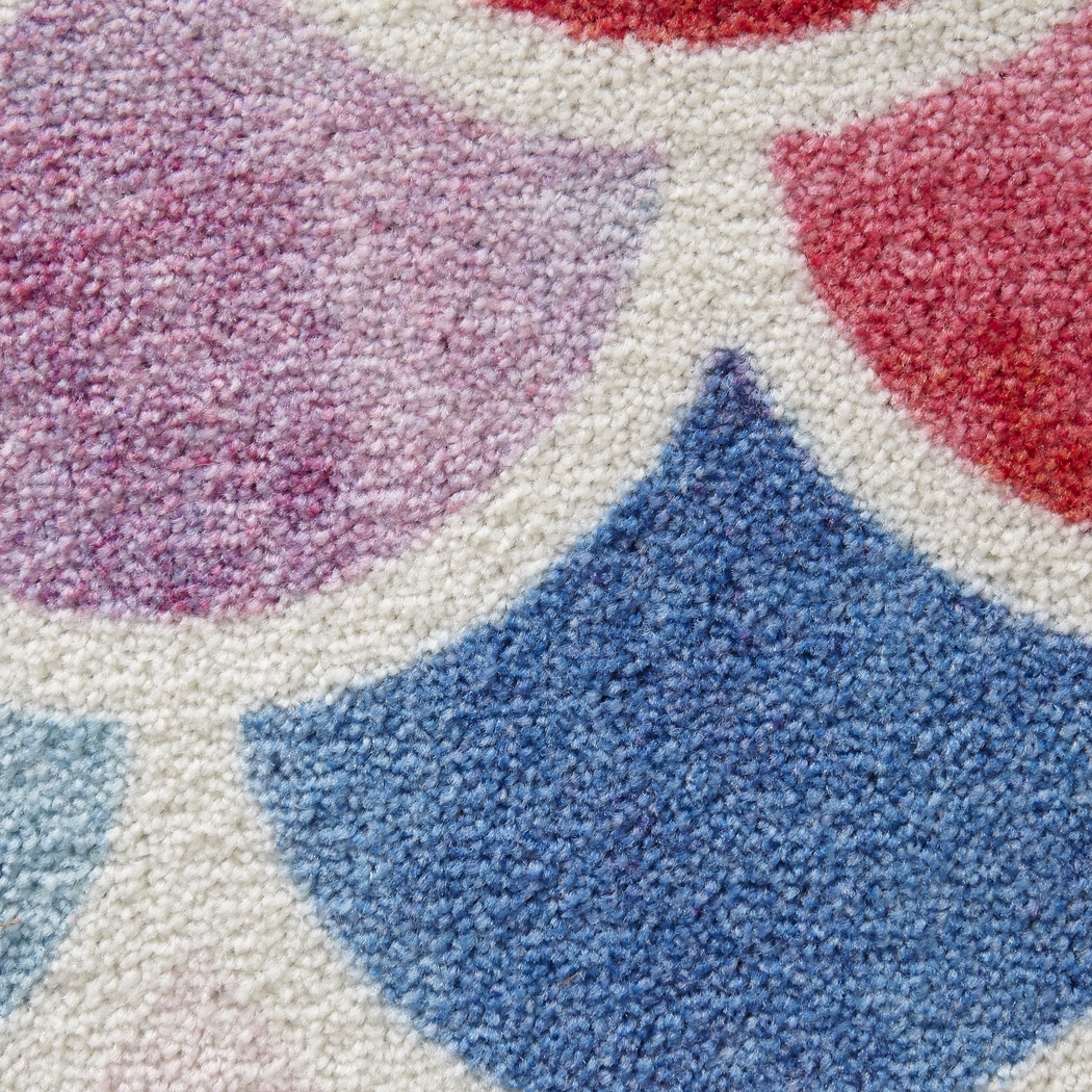 Kids Sweet Waves Pink 5' x 8' Rug - Thumbnail - Image 4