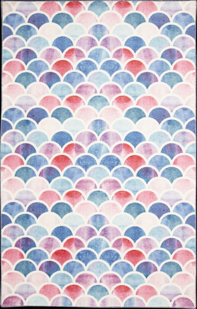Kids Sweet Waves Pink 5' x 8' Rug - Thumbnail - Image 1
