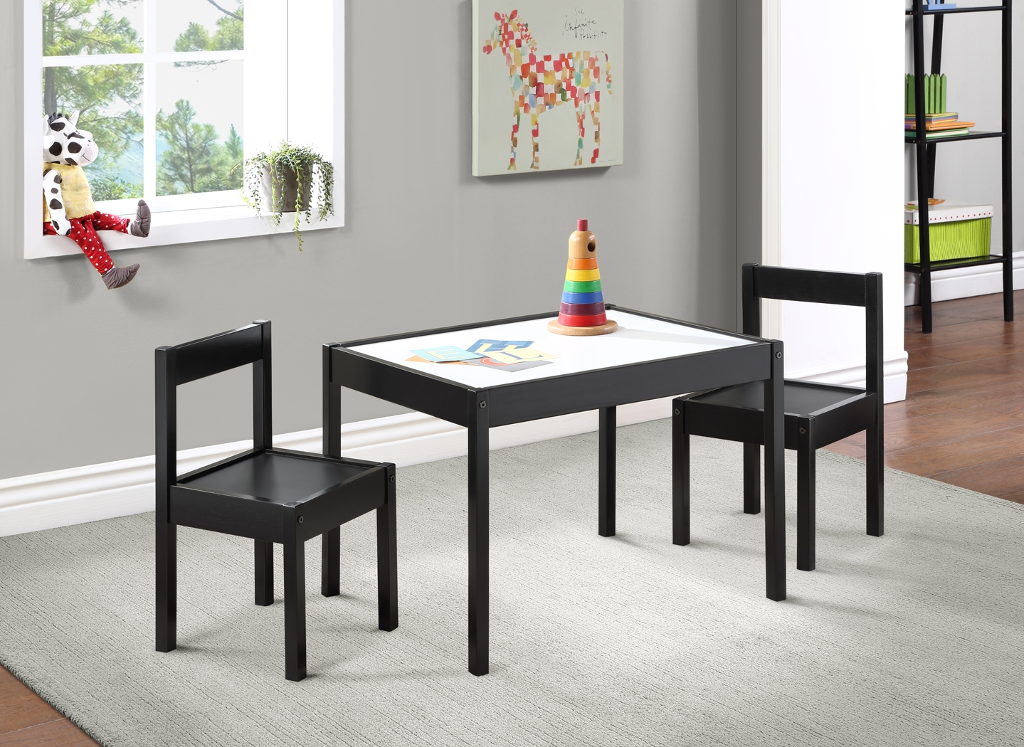 Kids Synni Black Table Set - Thumbnail - Image 2