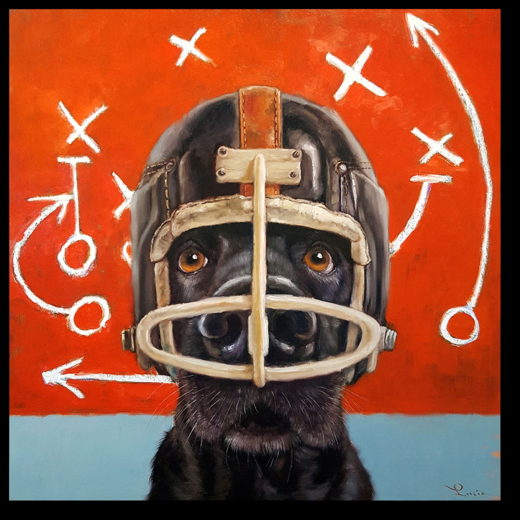 Kids Tackle Pup Red Artwork - Thumbnail - Image 1