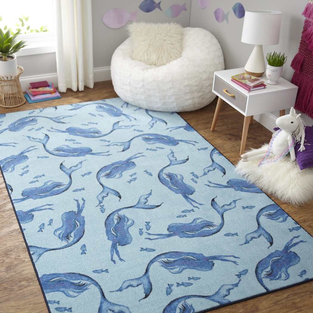 Kids Tales of Deep Blue 3'x 5' Rug - Thumbnail - Image 2