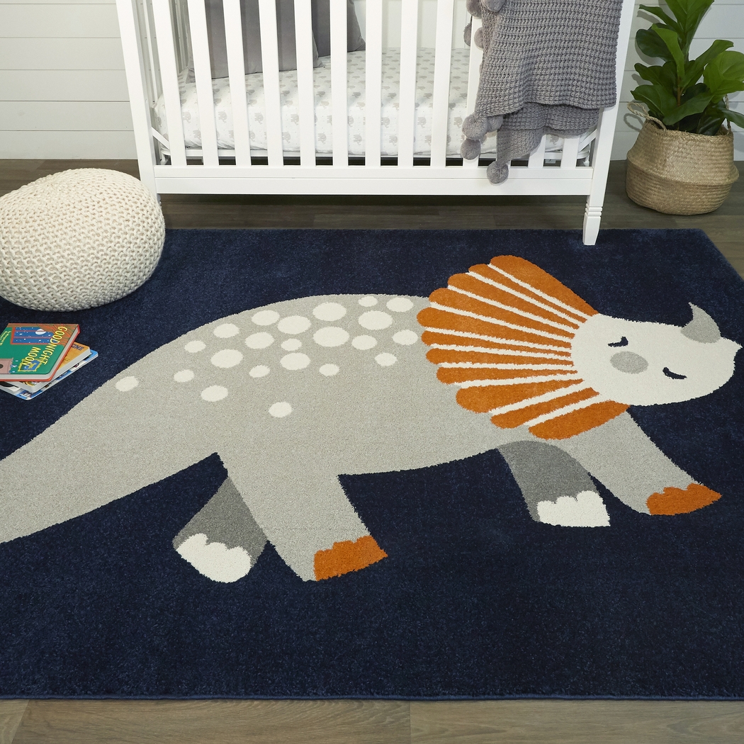 Kids Talheim Blue 5'3 x 7' Rug - Thumbnail - Image 2