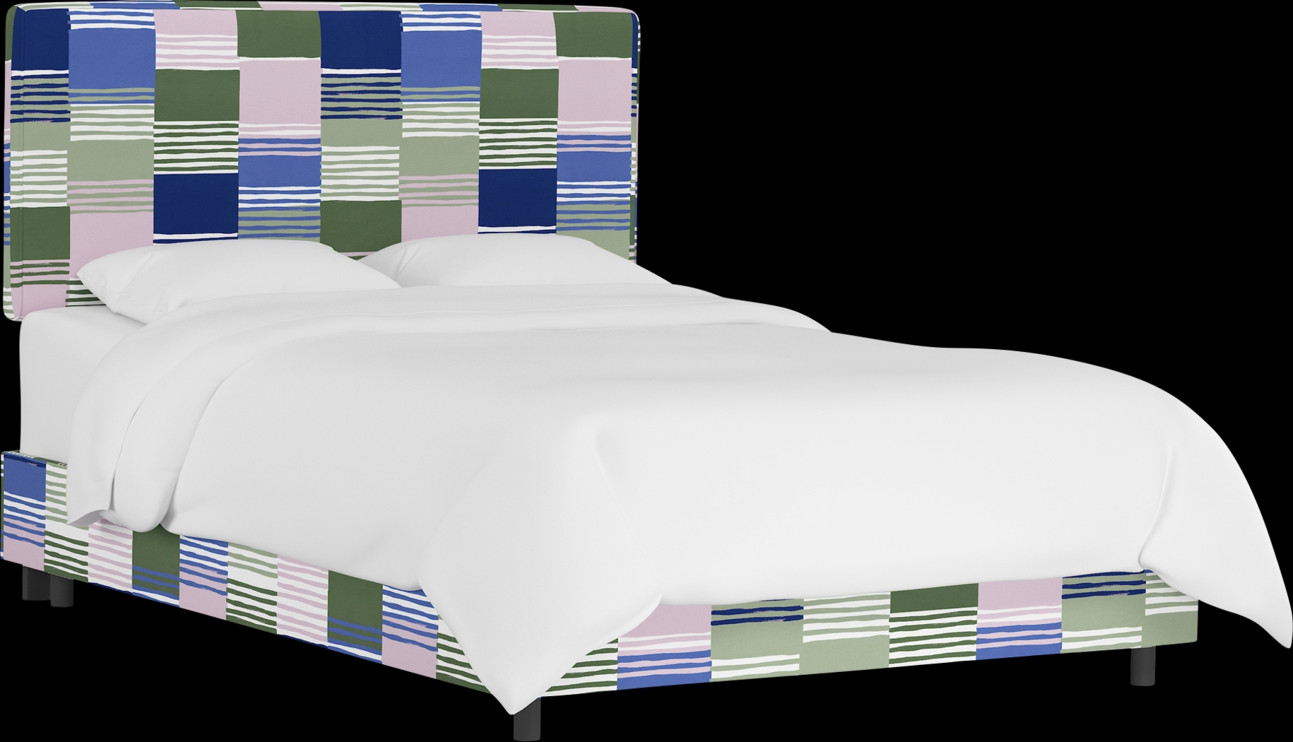 Kids Tangere Lilac Full Upholstered Bed - Thumbnail - Image 1