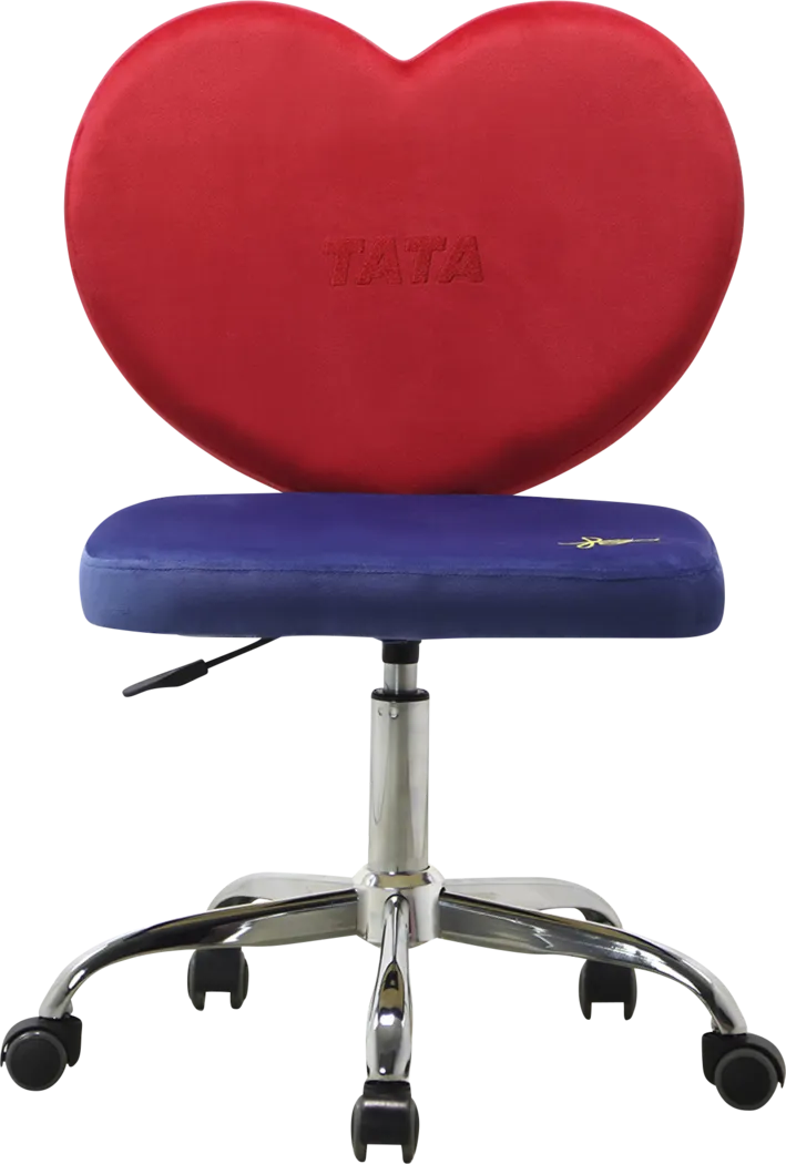 Kids Tata Red Swivel Vanity Chair - Thumbnail - Image 2