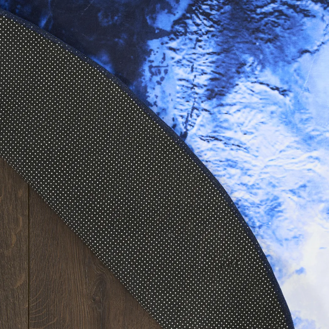 Kids Terra Mater Blue 5' Round Rug - Thumbnail - Image 4