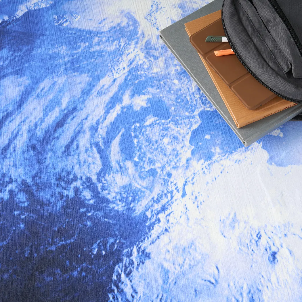 Kids Terra Mater Blue 5' Round Rug - Thumbnail - Image 6