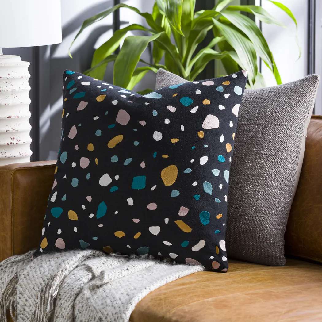 Kids Terra Pebble Black Accent Pillow - Thumbnail - Image 4