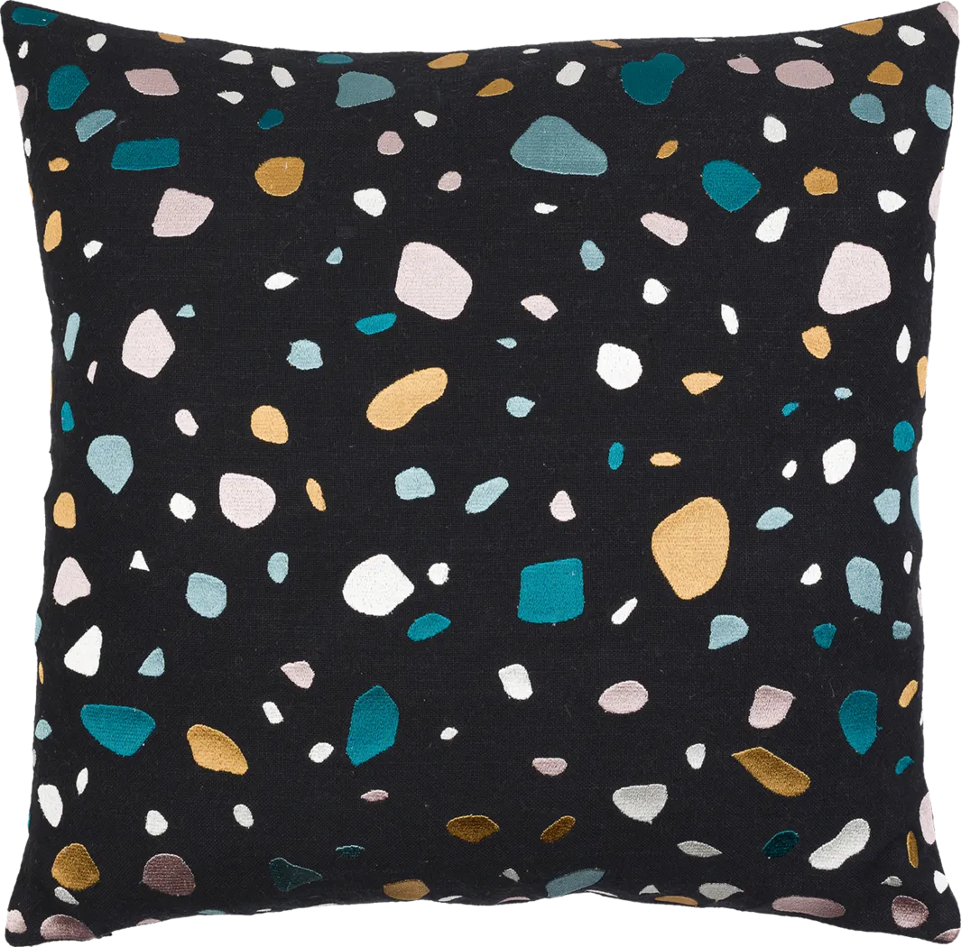Kids Terra Pebble Black Accent Pillow - Thumbnail - Image 1