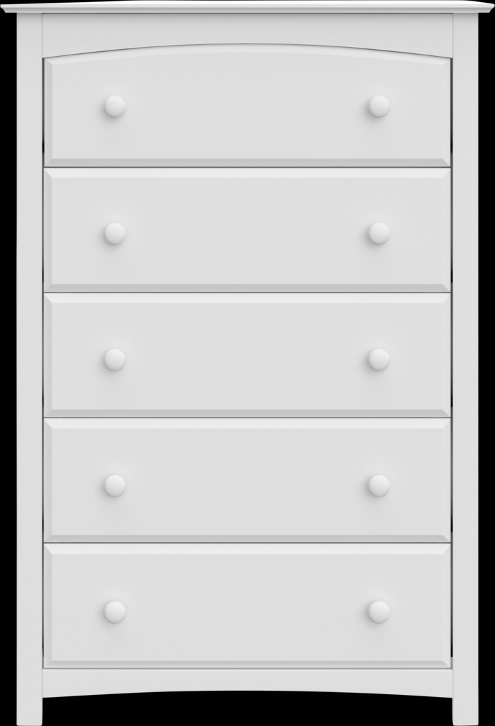 Kids Theophilus White 5 Drawer Chest - Thumbnail - Image 3