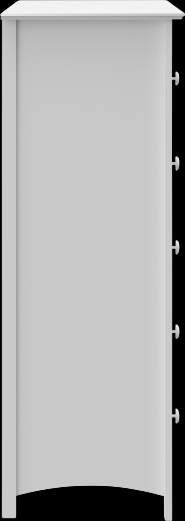 Kids Theophilus White 5 Drawer Chest - Thumbnail - Image 4