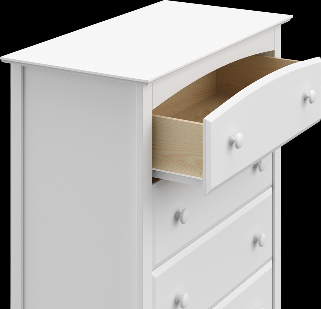 Kids Theophilus White 5 Drawer Chest - Thumbnail - Image 6