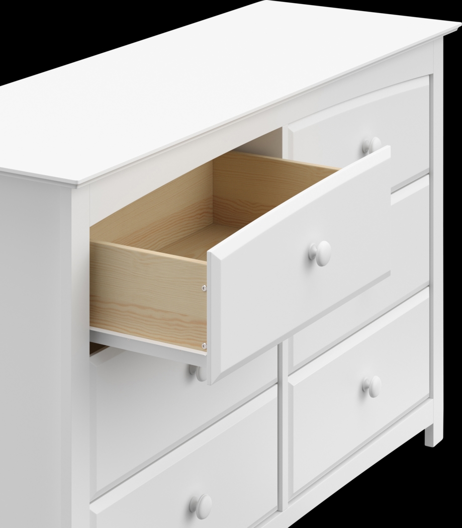 Kids Theophilus White 6 Drawer Dresser - Thumbnail - Image 6