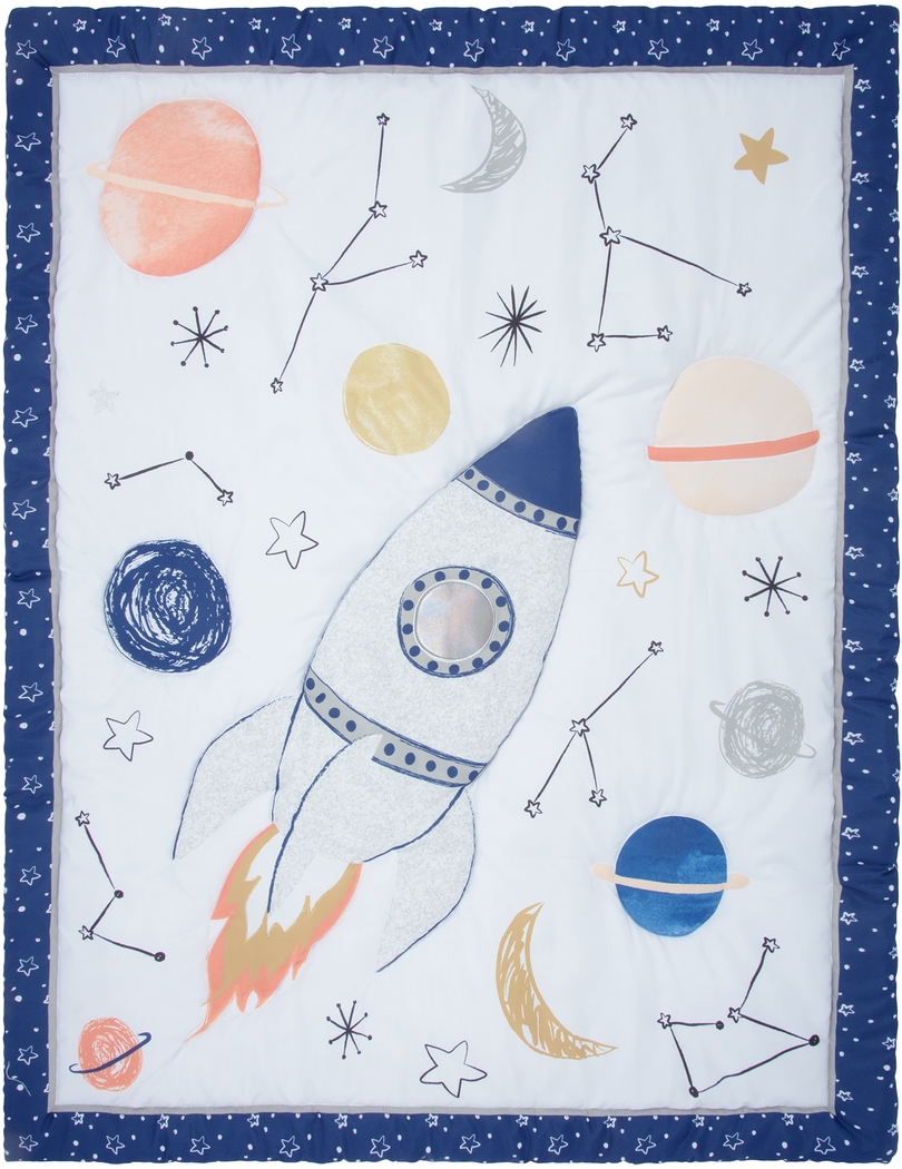 Kids Thiago Blue 4 Pc Baby Bedding Set - Thumbnail - Image 5