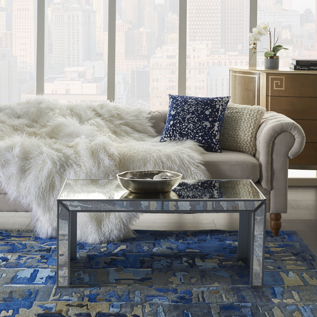 Kids Toringdon Navy Throw Pillow - Thumbnail - Image 3