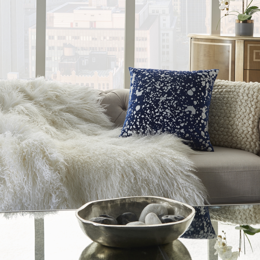 Kids Toringdon Navy Throw Pillow - Thumbnail - Image 4