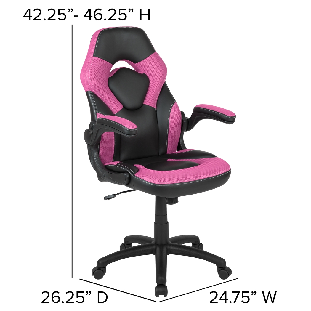 Tournne Pink Office Gaming Chair - Thumbnail - Image 11