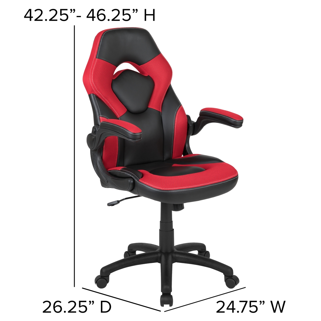 Tournne Red Office Gaming Chair - Thumbnail - Image 11