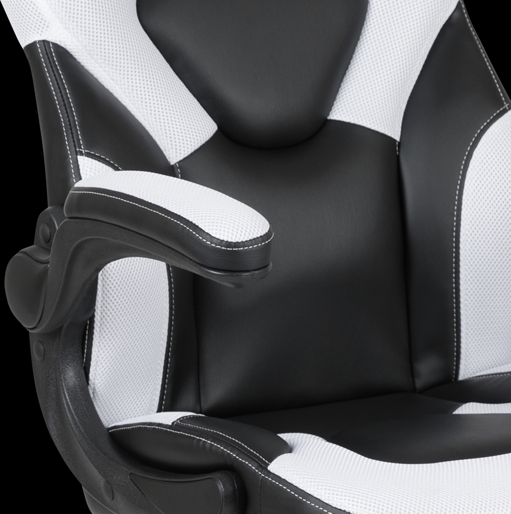 Tournne White Office Gaming Chair - Thumbnail - Image 5