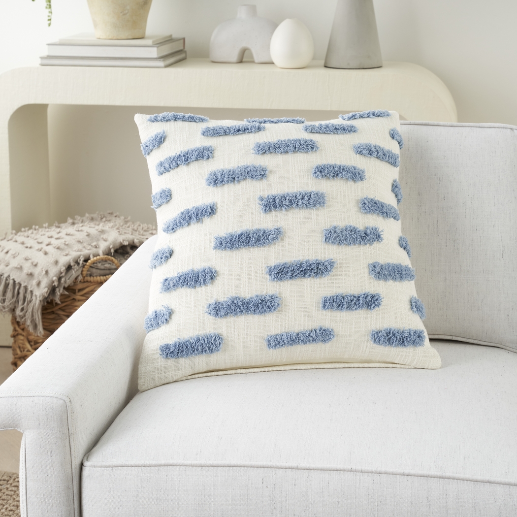 Kids Tresanton Blue Throw Pillow - Thumbnail - Image 4