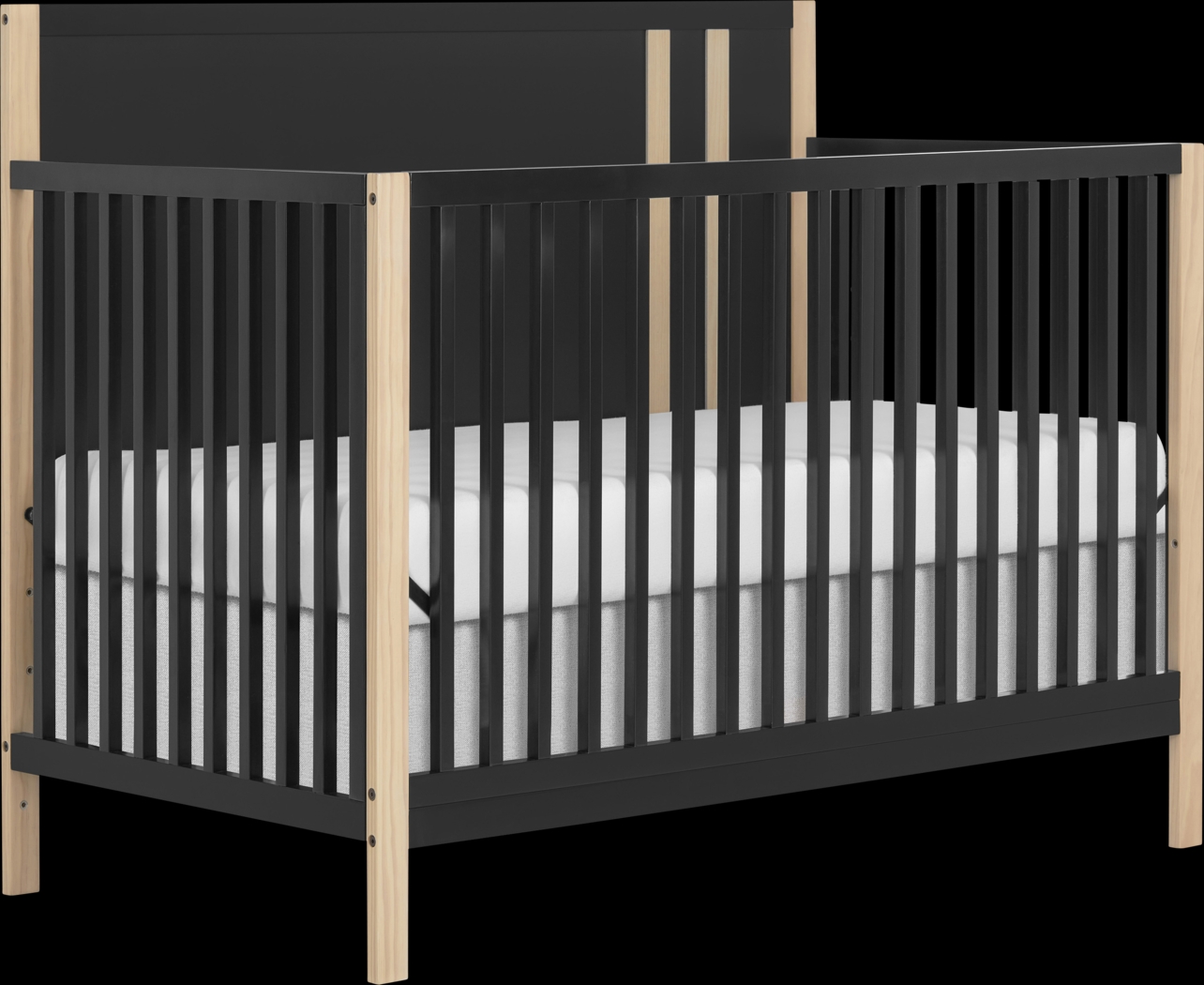 Kids Tresio Black Convertible Crib - Thumbnail - Image 5