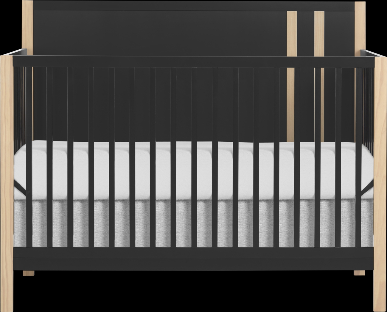 Kids Tresio Black Convertible Crib - Thumbnail - Image 1