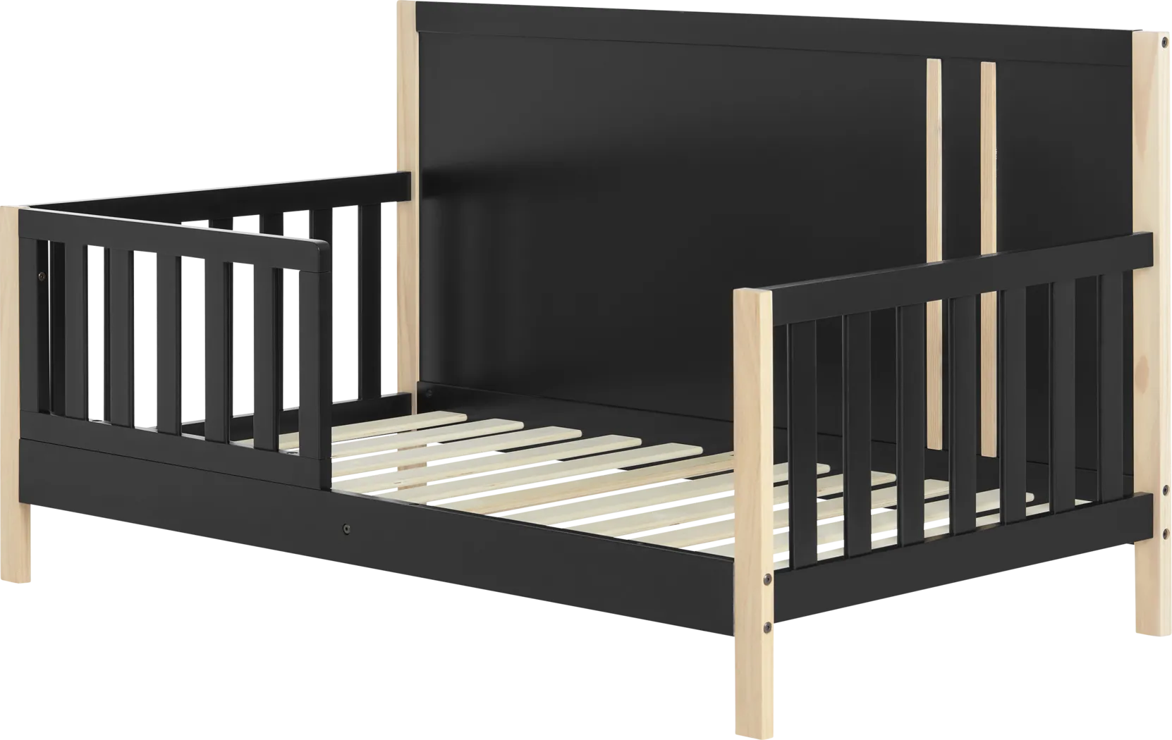 Kids Tresio Black Toddler Bed - Thumbnail - Image 4
