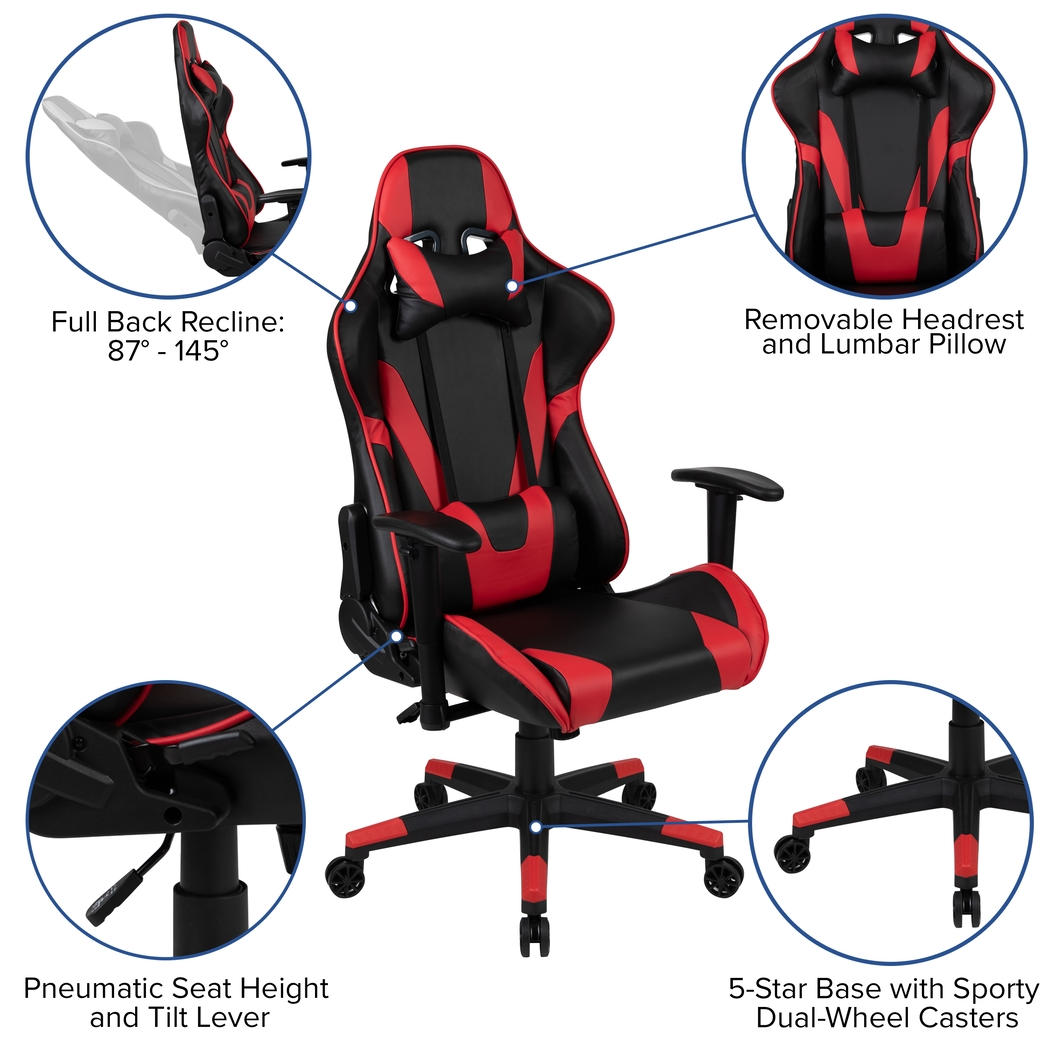 Trexxe Red Ergonomic PC Gaming Chair - Thumbnail - Image 12