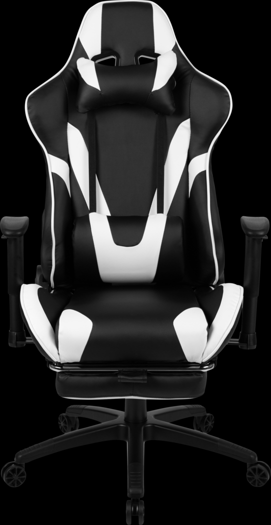 Trexxe White Ergonomic PC Gaming Chair with Footrest - Thumbnail - Image 4