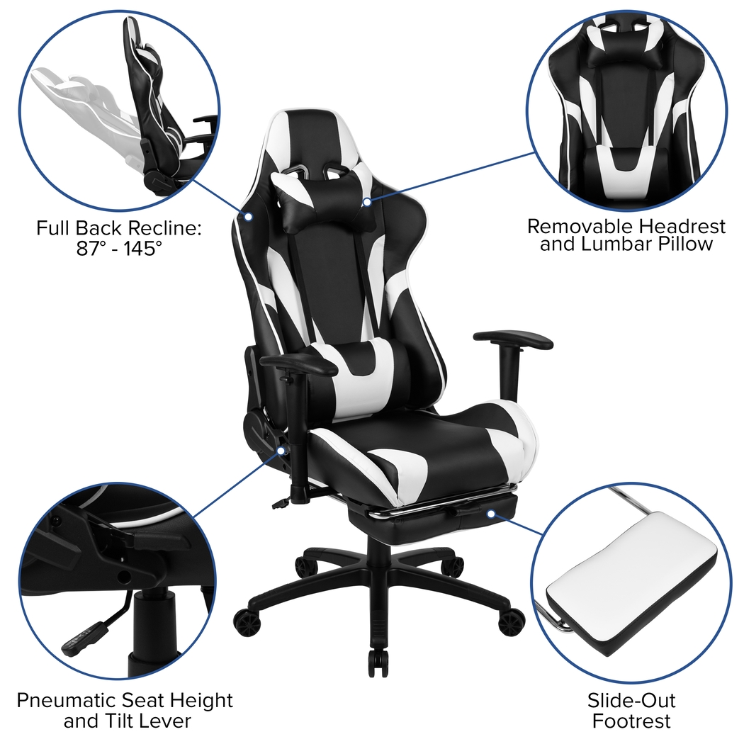 Trexxe White Ergonomic PC Gaming Chair - Thumbnail - Image 11