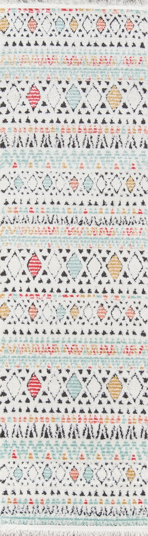 Kids Triangle Dance White 5'3 x 7'2 Rug - Thumbnail - Image 5