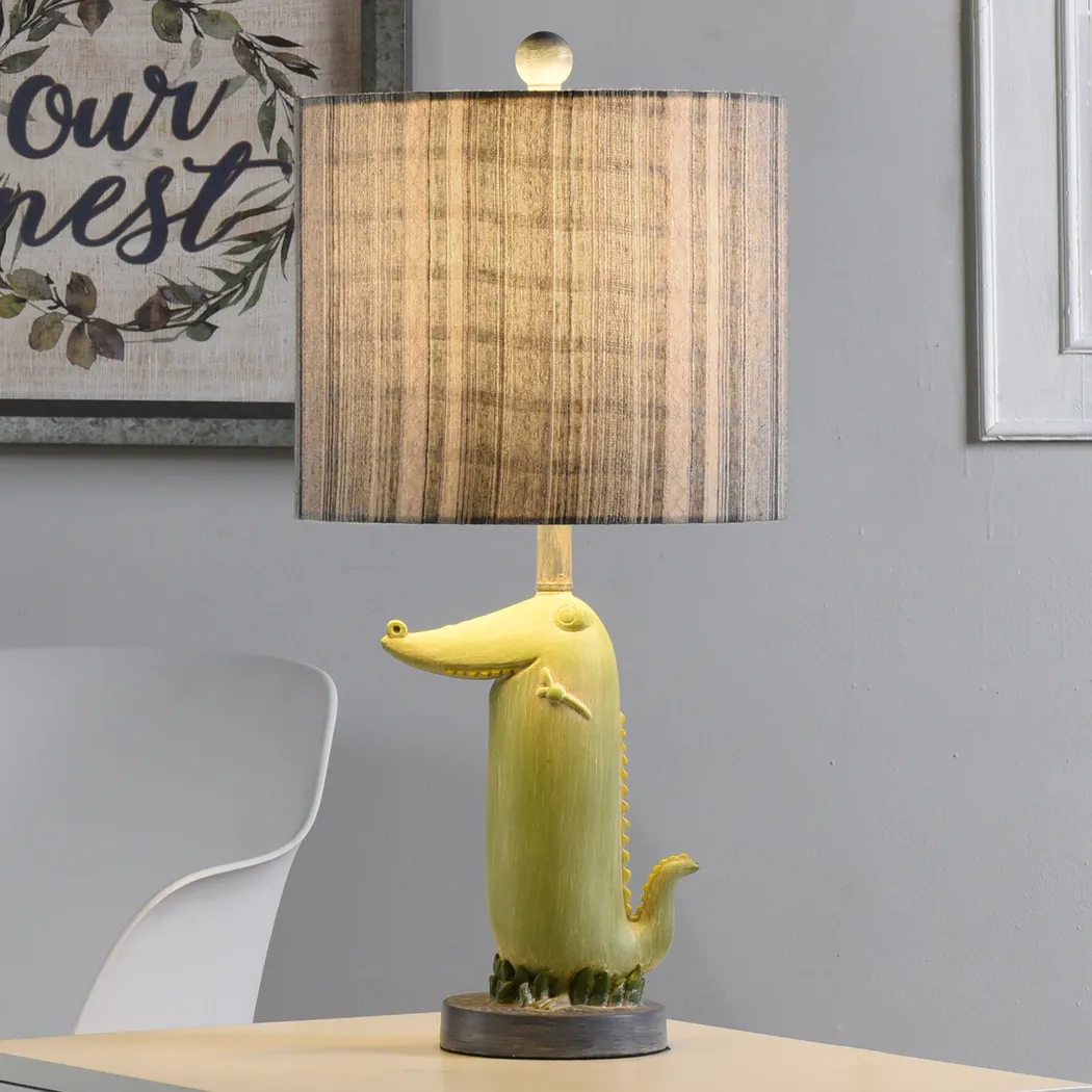 Kids Tropical Crocodile Green Lamp - Thumbnail - Image 5