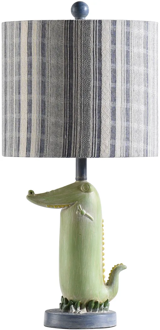 Kids Tropical Crocodile Green Lamp - Thumbnail - Image 1